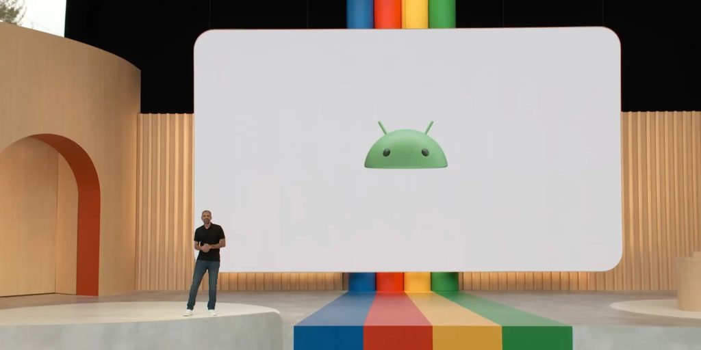 Bugdroid O Android 3D Do Google Agora Chamado De The Bot Na CES 2024   Android 14 Logo 1 1024x512 