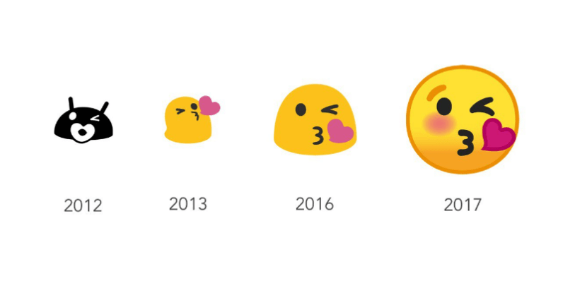 emojis android evolucao 1