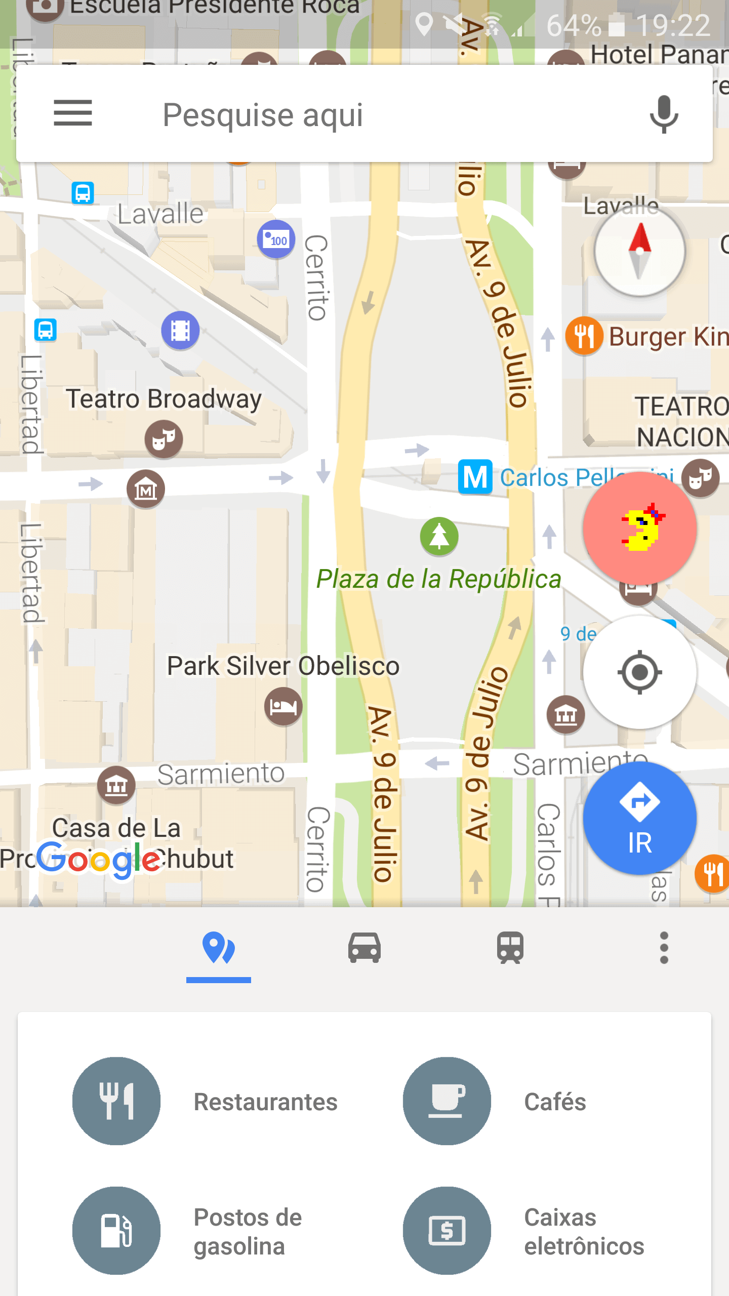Agora é possível jogar Ms. Pac-Man no Google Maps - 31/03/2017