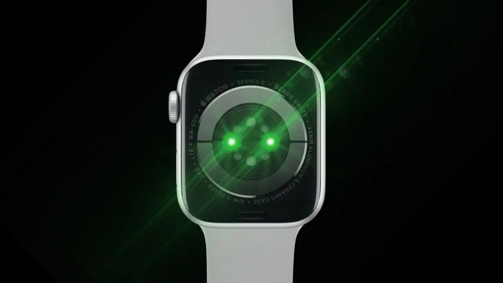 smartwatch luz verde
